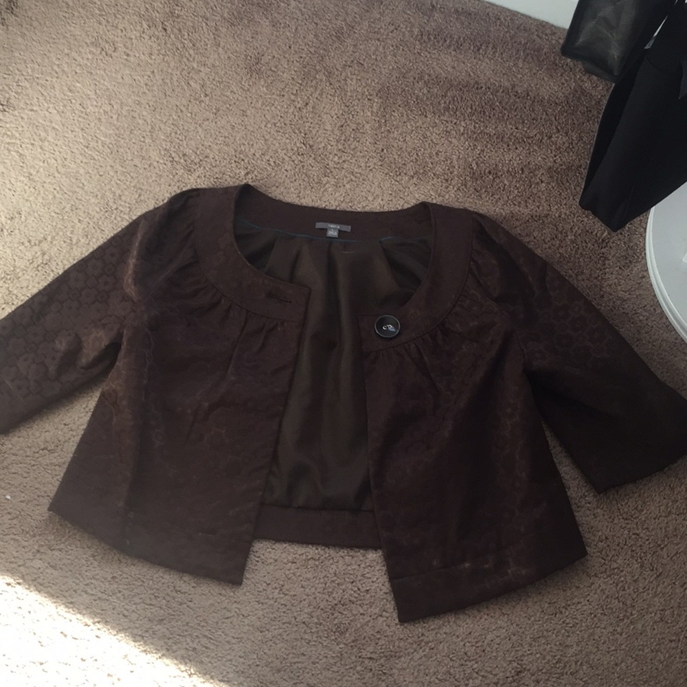 Brown patterned jacket